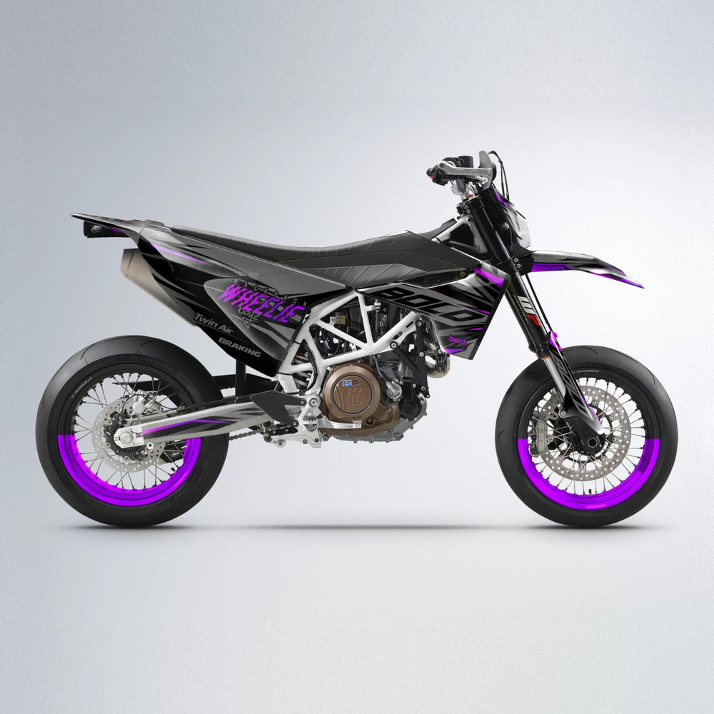RETAIN Husqvarna 701 supermoto graphics kit in Custom Colour