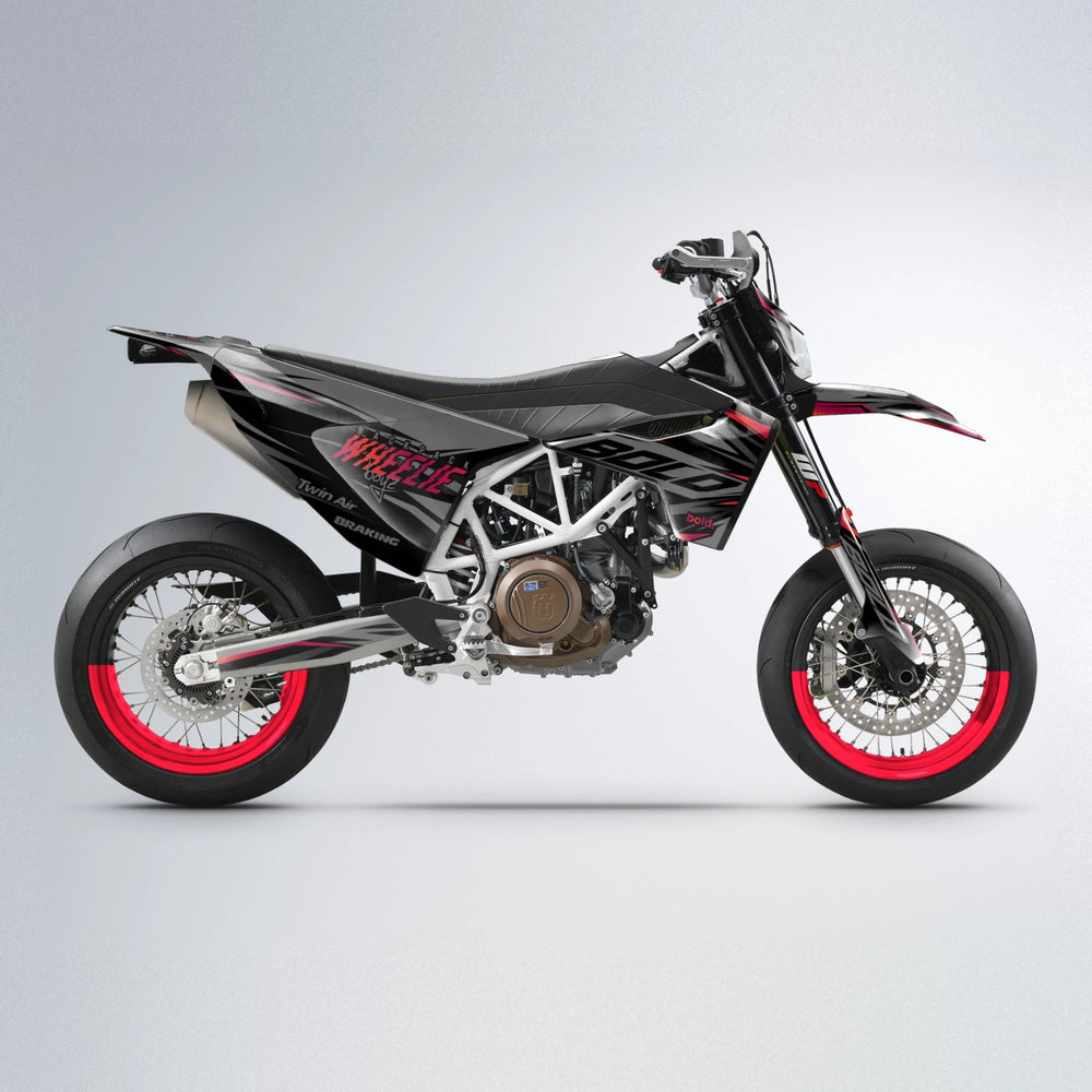 RETAIN Husqvarna 701 supermoto graphics kit in Red