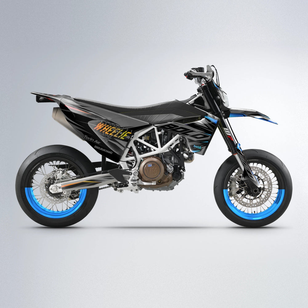 RETAIN Husqvarna 701 supermoto graphics kit in Sunset Fade
