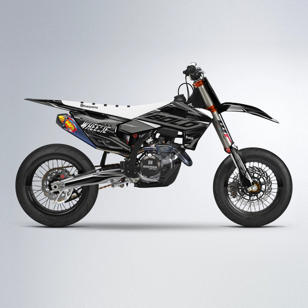 RETAIN Husqvarna FE/TE supermoto graphics kit in White