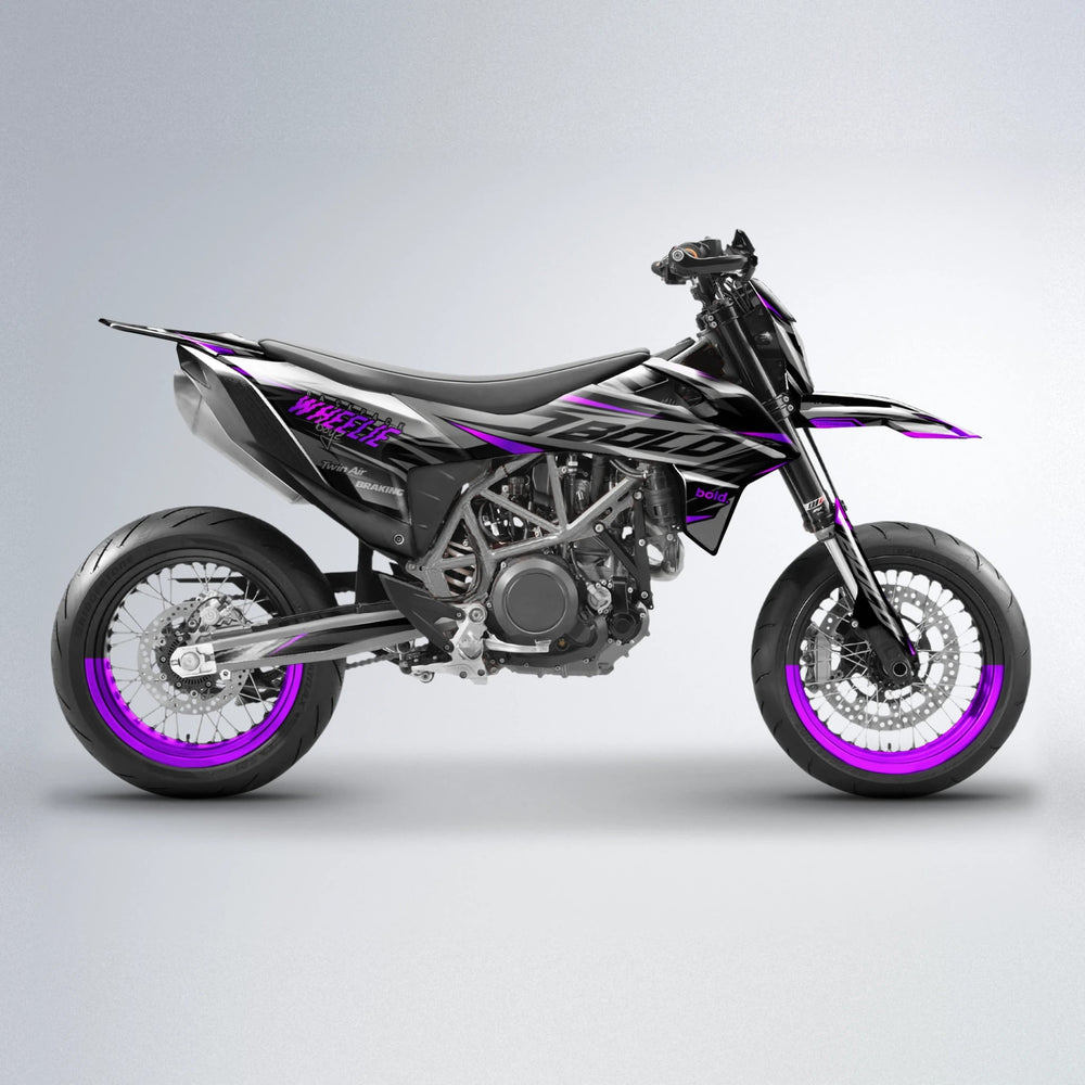 RETAIN KTM SMC 690 supermoto graphics kit in Pink