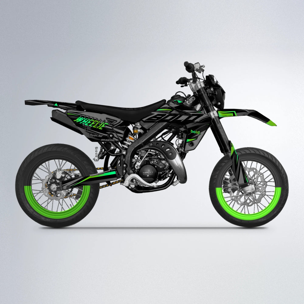 RETAIN Rieju MRT supermoto graphics kit in Green