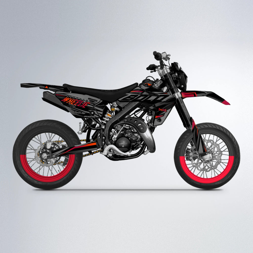 RETAIN Rieju MRT supermoto graphics kit in Red