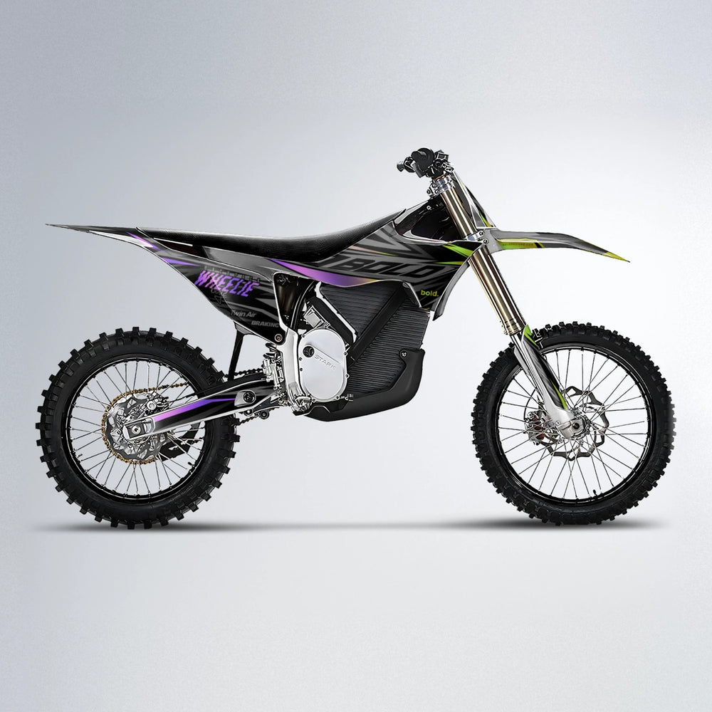 RETAIN Stark Varg MX motocross graphics kit in Purple & Yellow