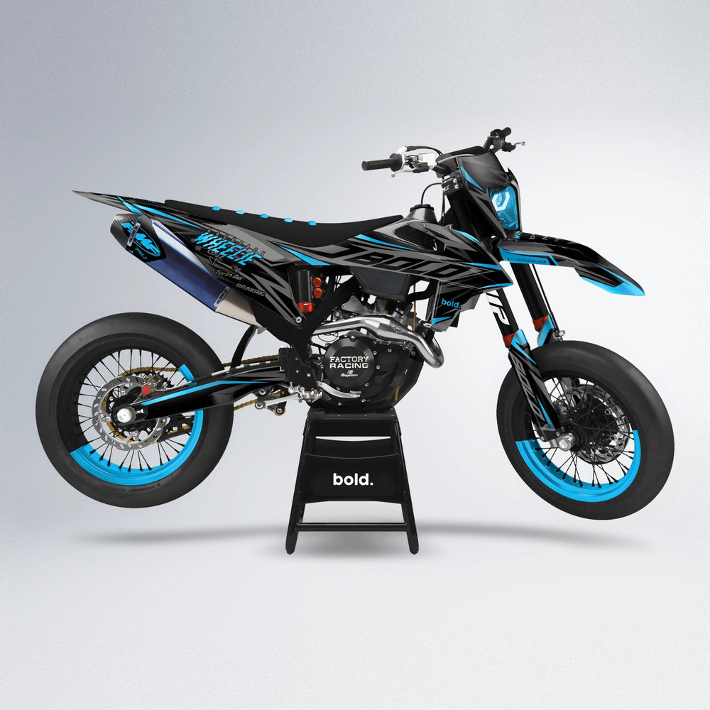 RETAIN supermoto graphics kit in Blue