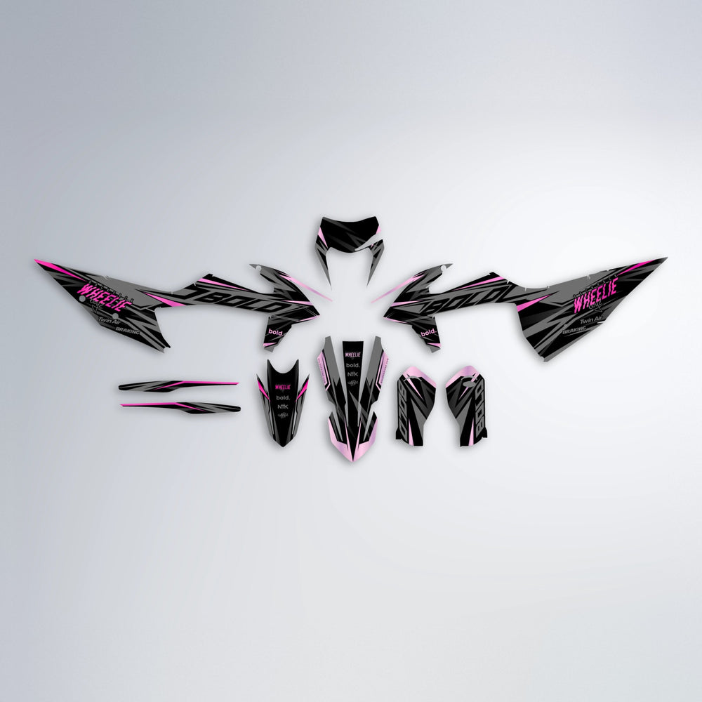 RETAIN graphics kit parts layout in Flamingo