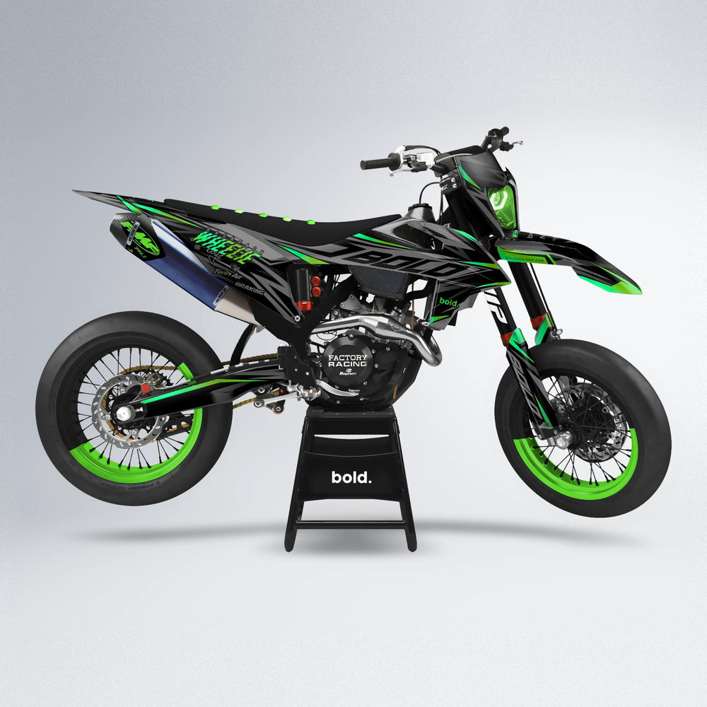 RETAIN supermoto graphics kit in Green