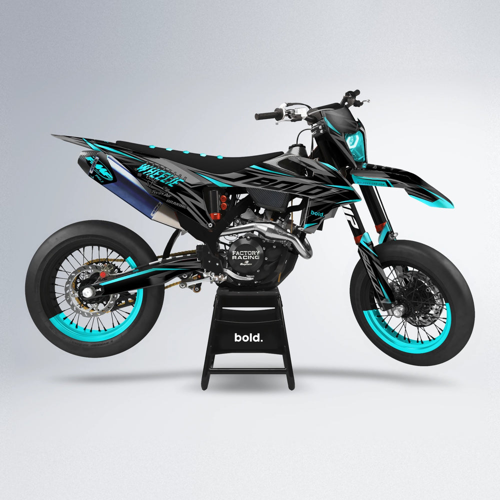 RETAIN supermoto graphics kit in Teal