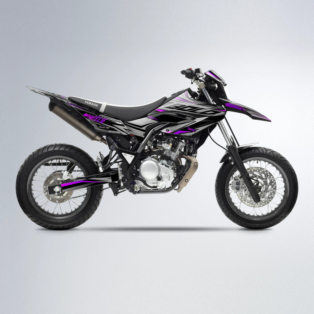 RETAIN Yamaha WR 125X supermoto graphics kit in Custom Colour