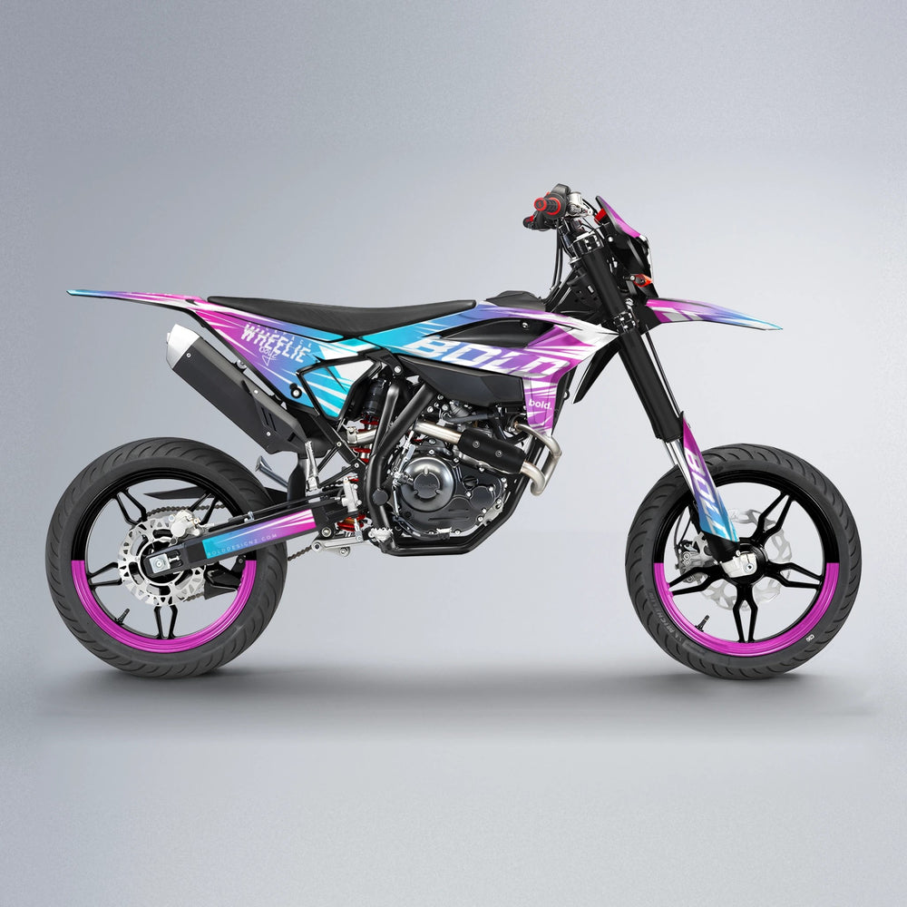 RETRO Beta supermoto graphics kit in Custom Colour