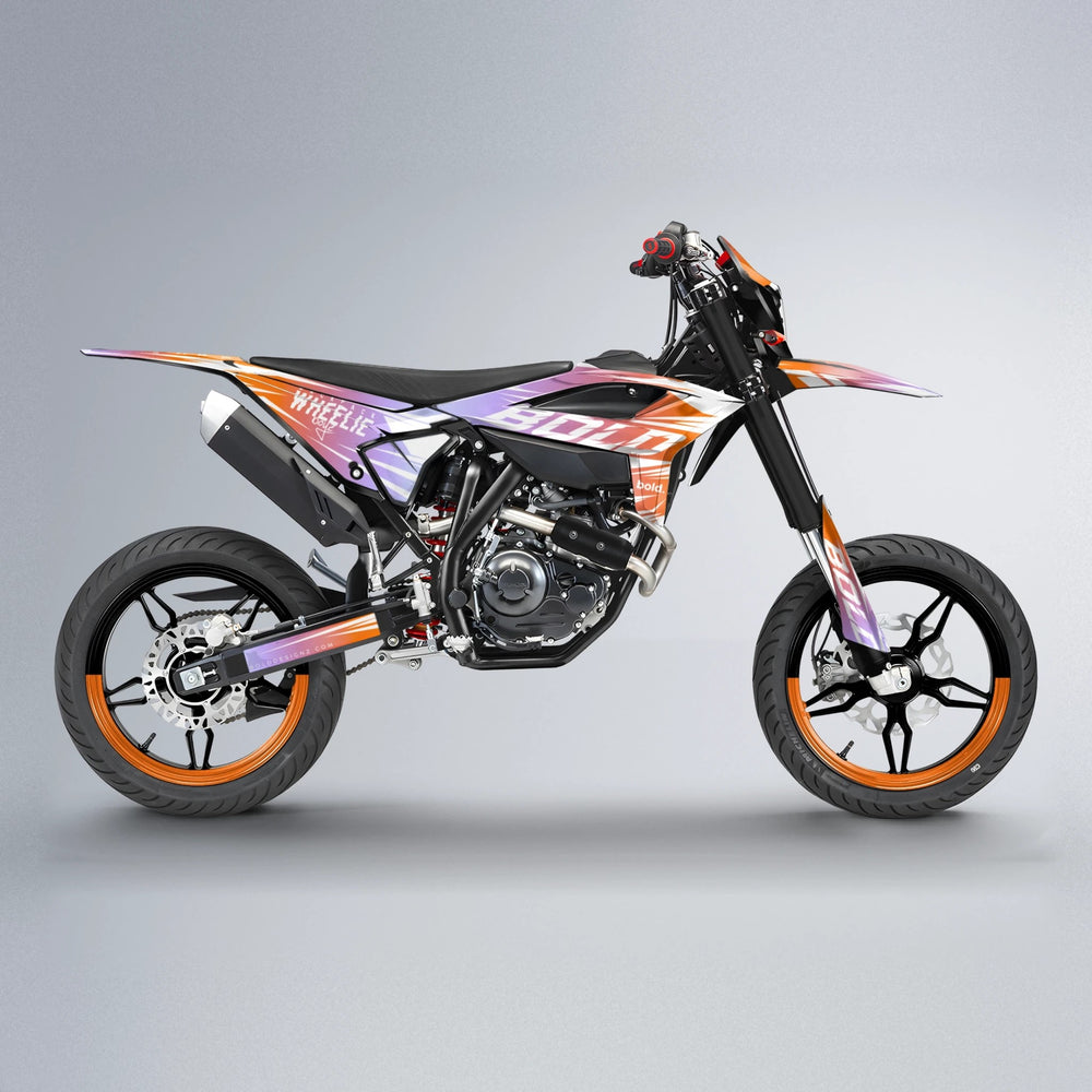 RETRO Beta supermoto graphics kit in Orange
