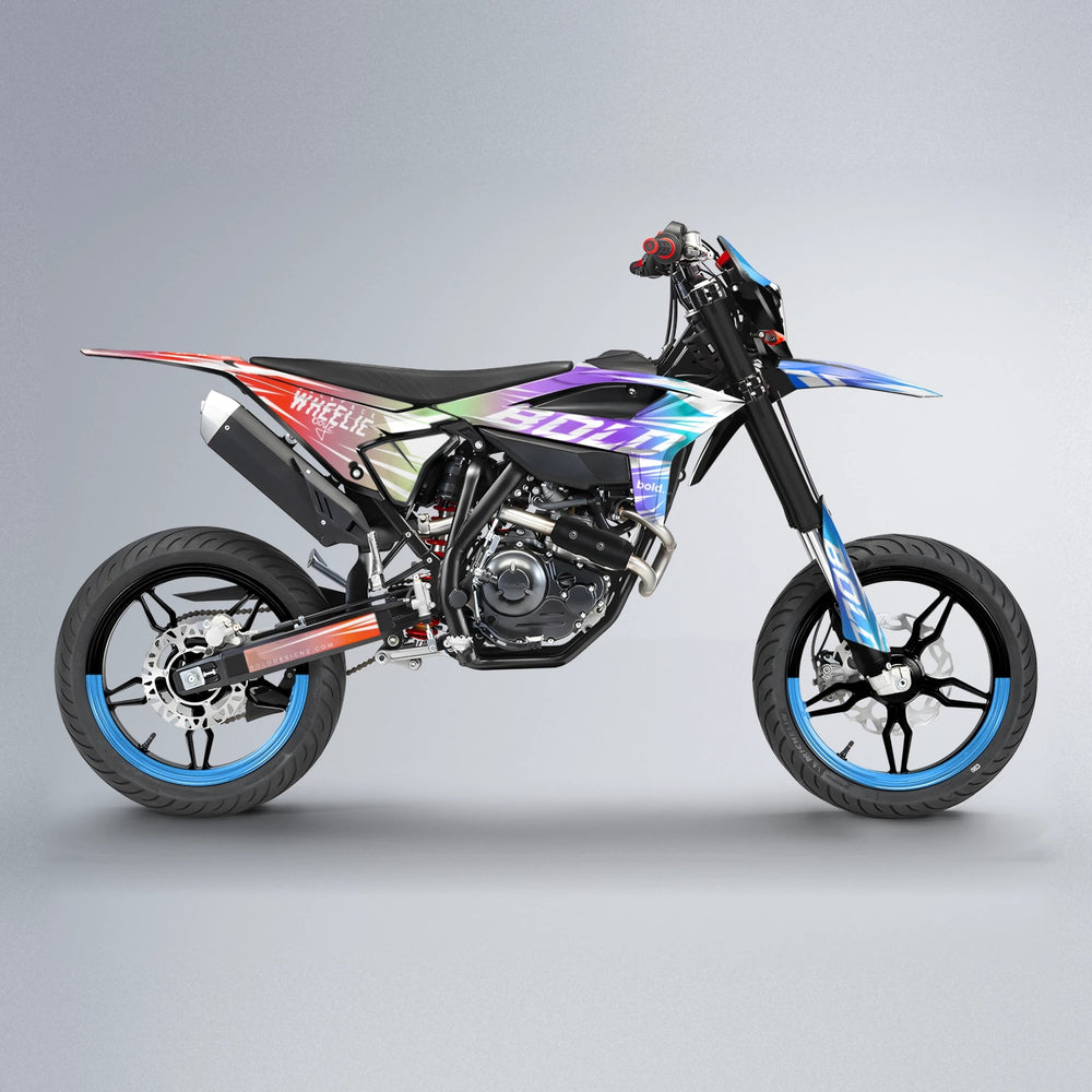 RETRO Beta supermoto graphics kit in Sunset Fade