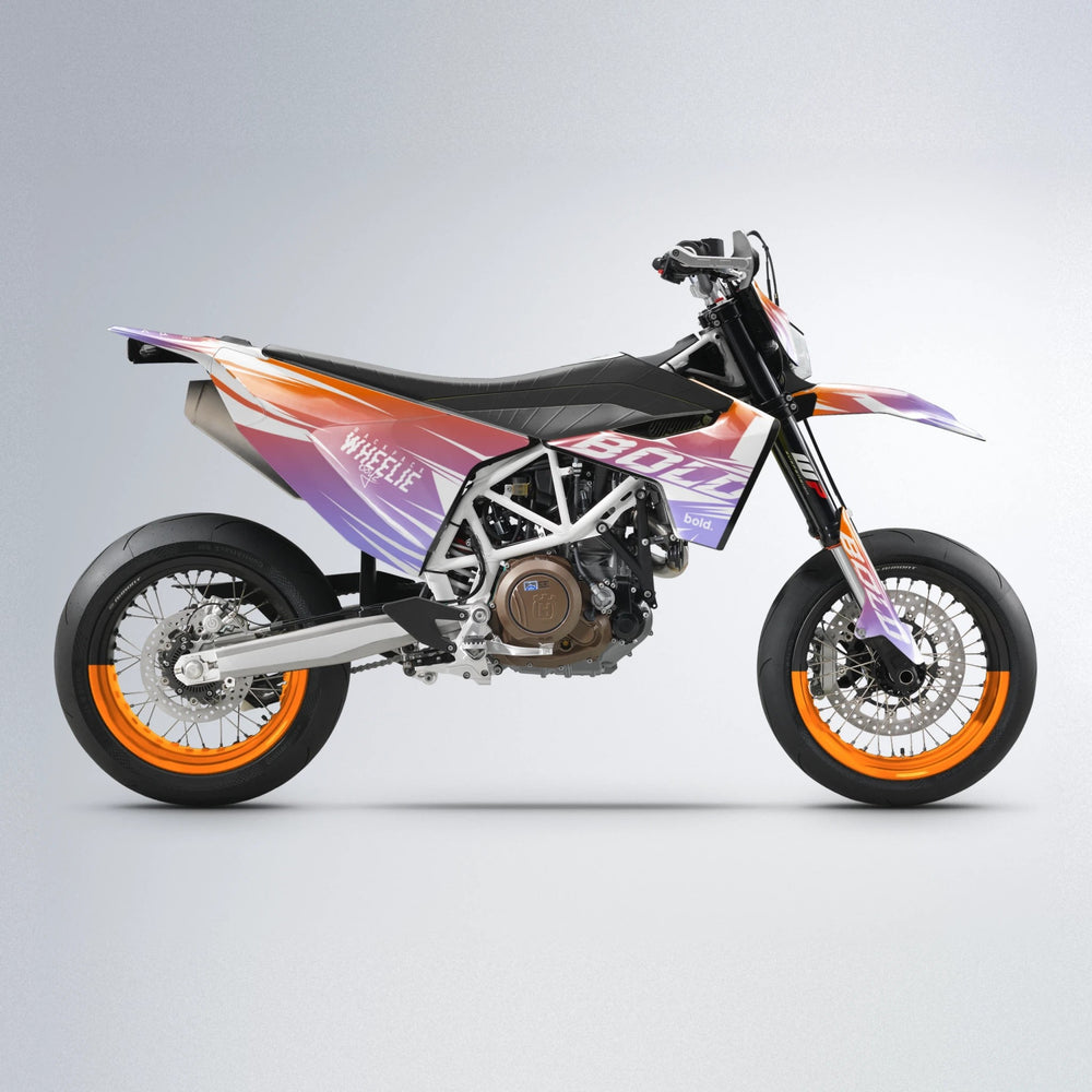 RETRO Husqvarna 701 supermoto graphics kit in Orange