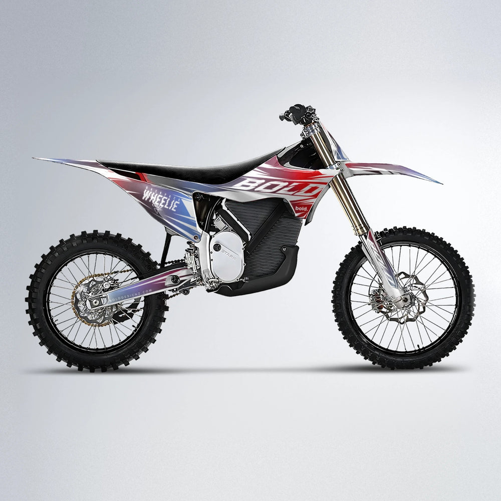 RETRO Stark Varg MX motocross graphics kit in Black & Red