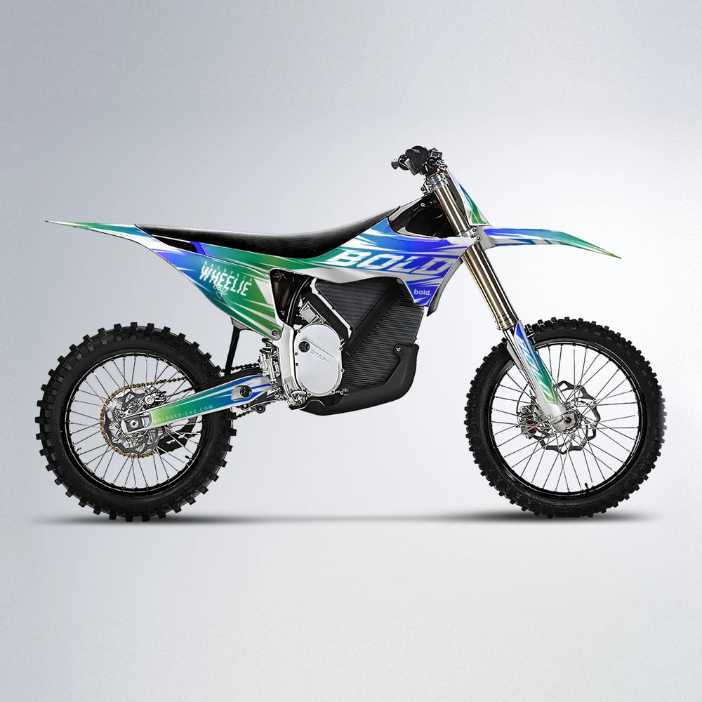 RETRO Stark Varg MX motocross graphics kit in Blue