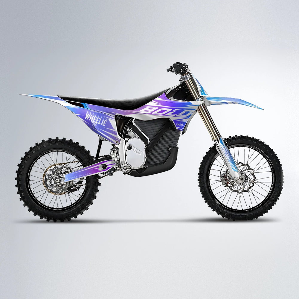 RETRO Stark Varg MX motocross graphics kit in Blue Purple Fade
