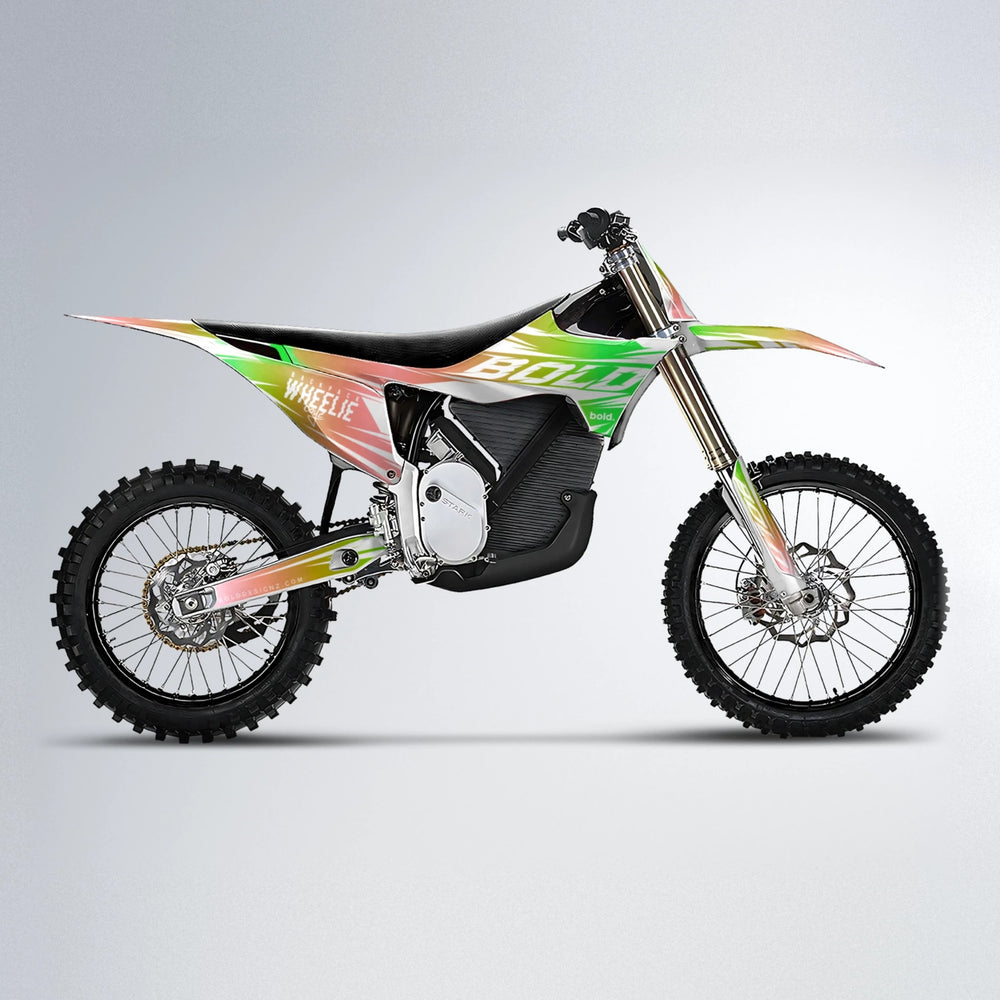 RETRO Stark Varg MX motocross graphics kit in Green