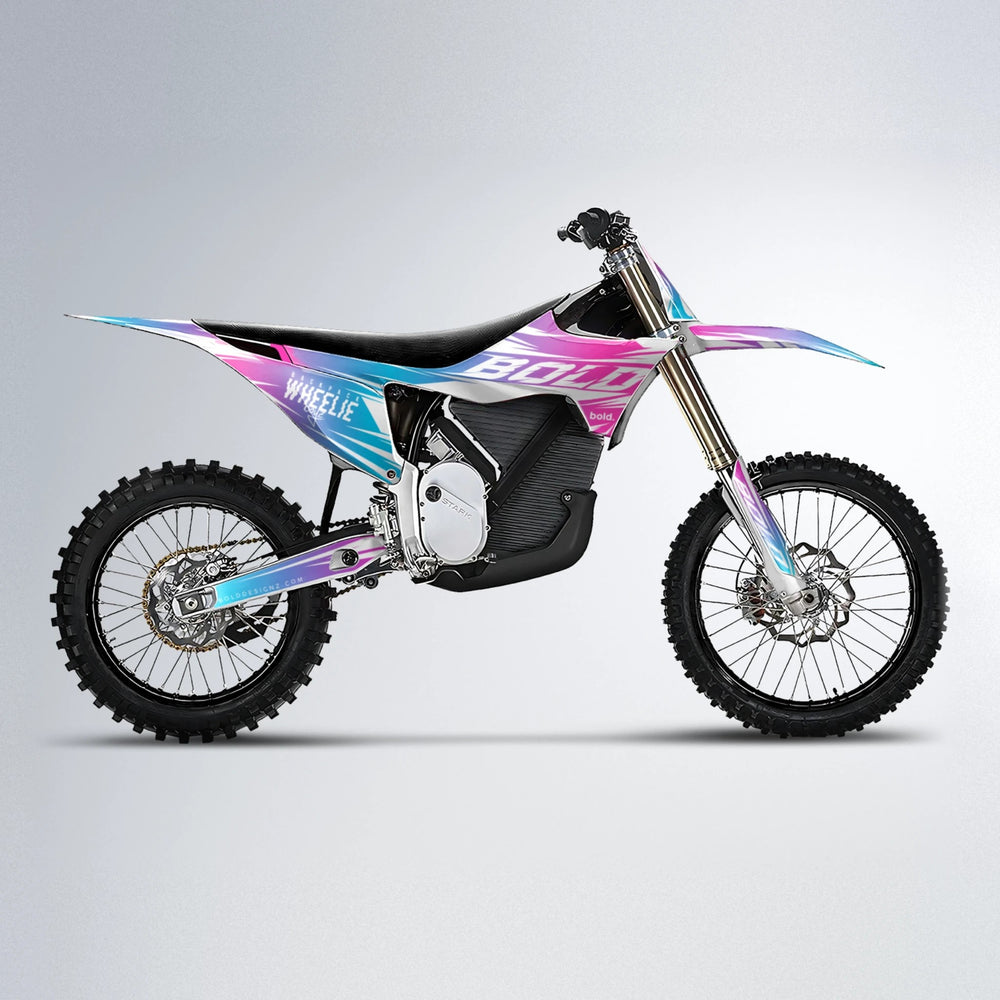 RETRO Stark Varg MX motocross graphics kit in Pink