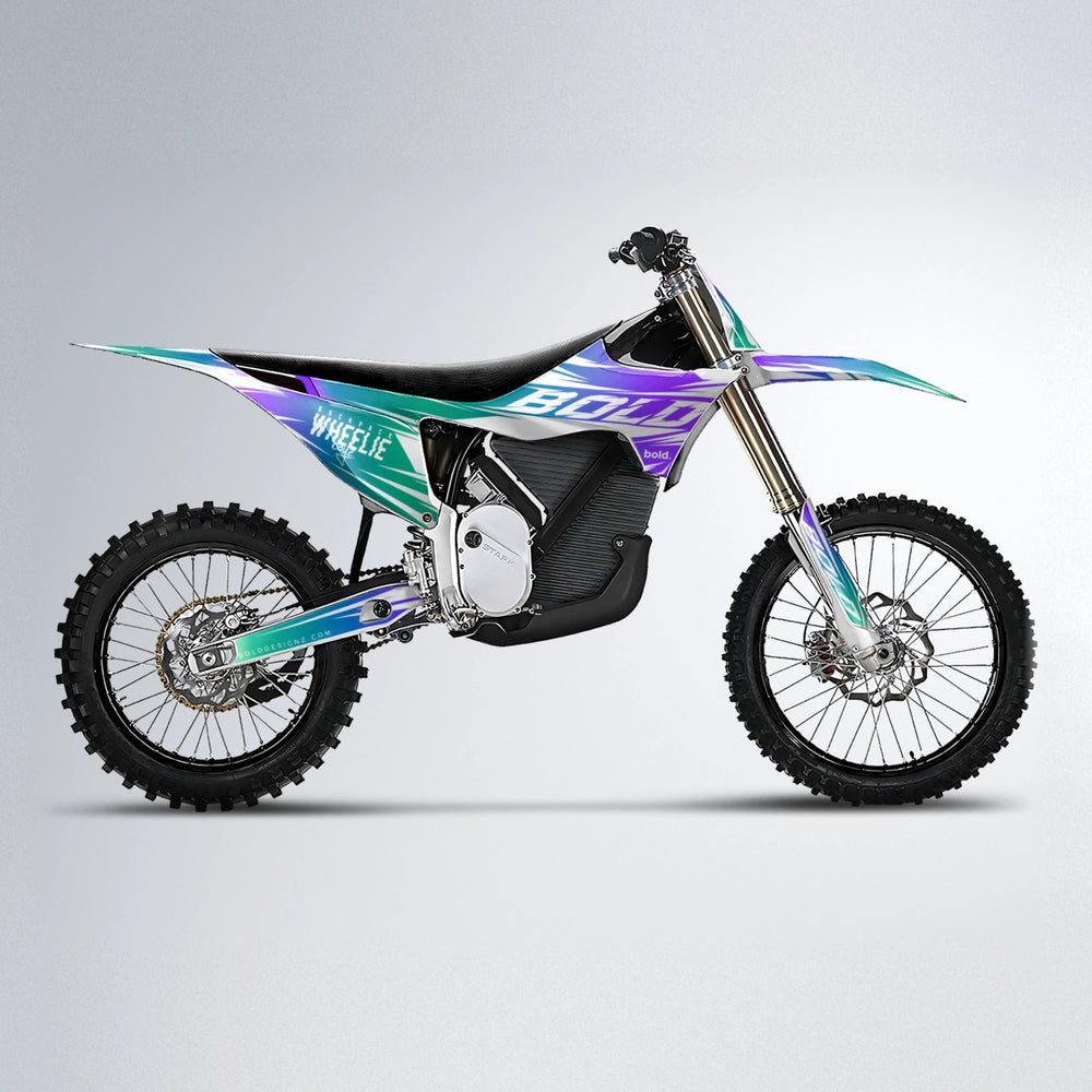 RETRO Stark Varg MX motocross graphics kit in Purple