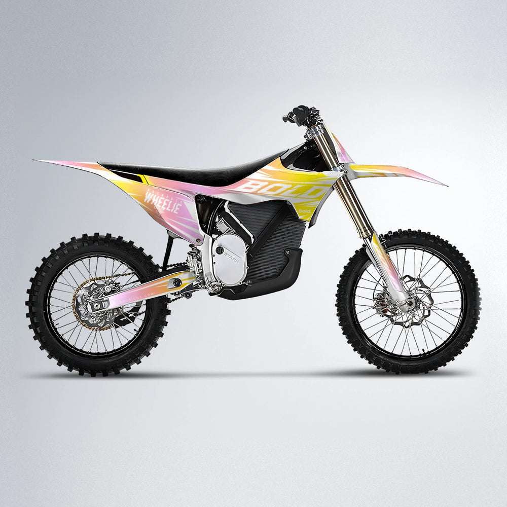 RETRO Stark Varg MX motocross graphics kit in Yellow
