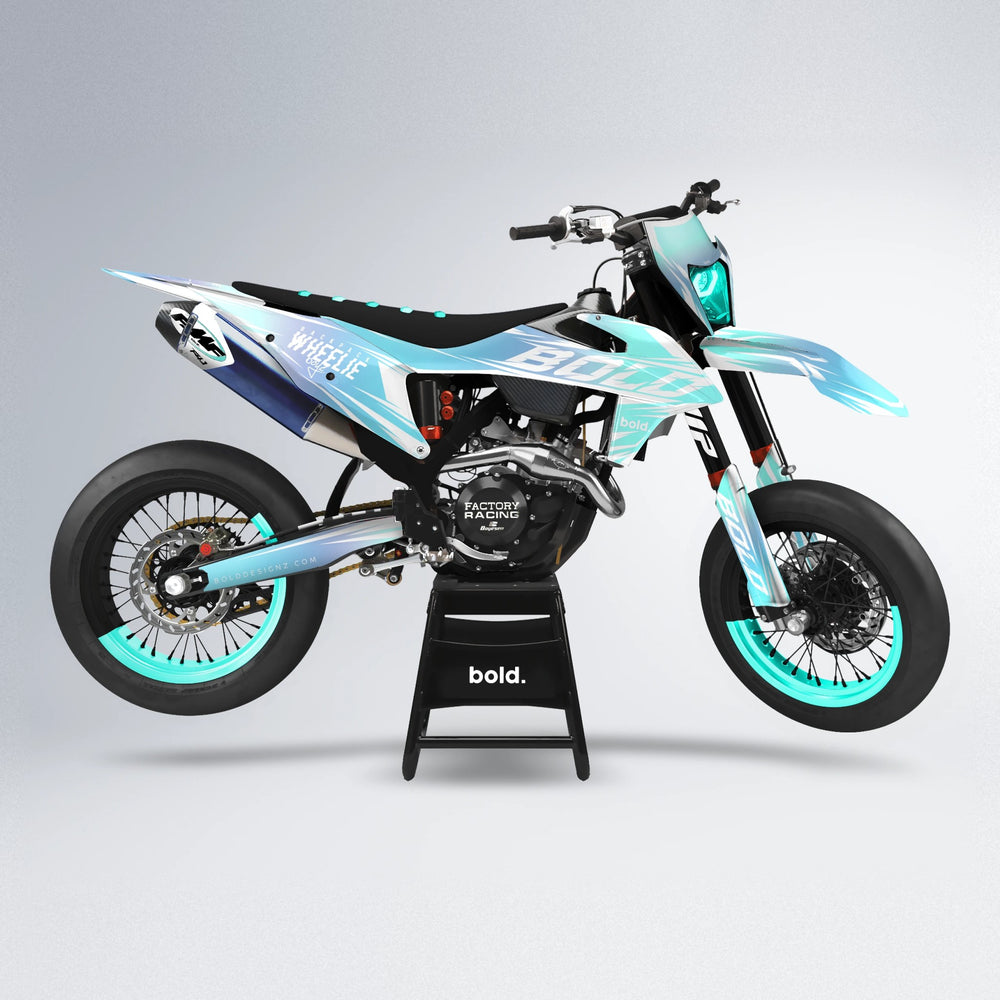RETRO supermoto graphics kit in Mint
