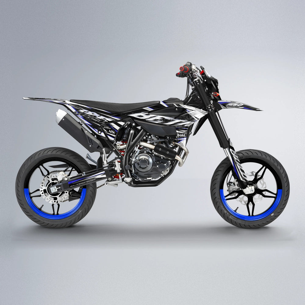 ROGUE Beta supermoto graphics kit in Blue