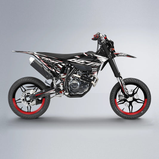 ROGUE Beta supermoto graphics kit in Red