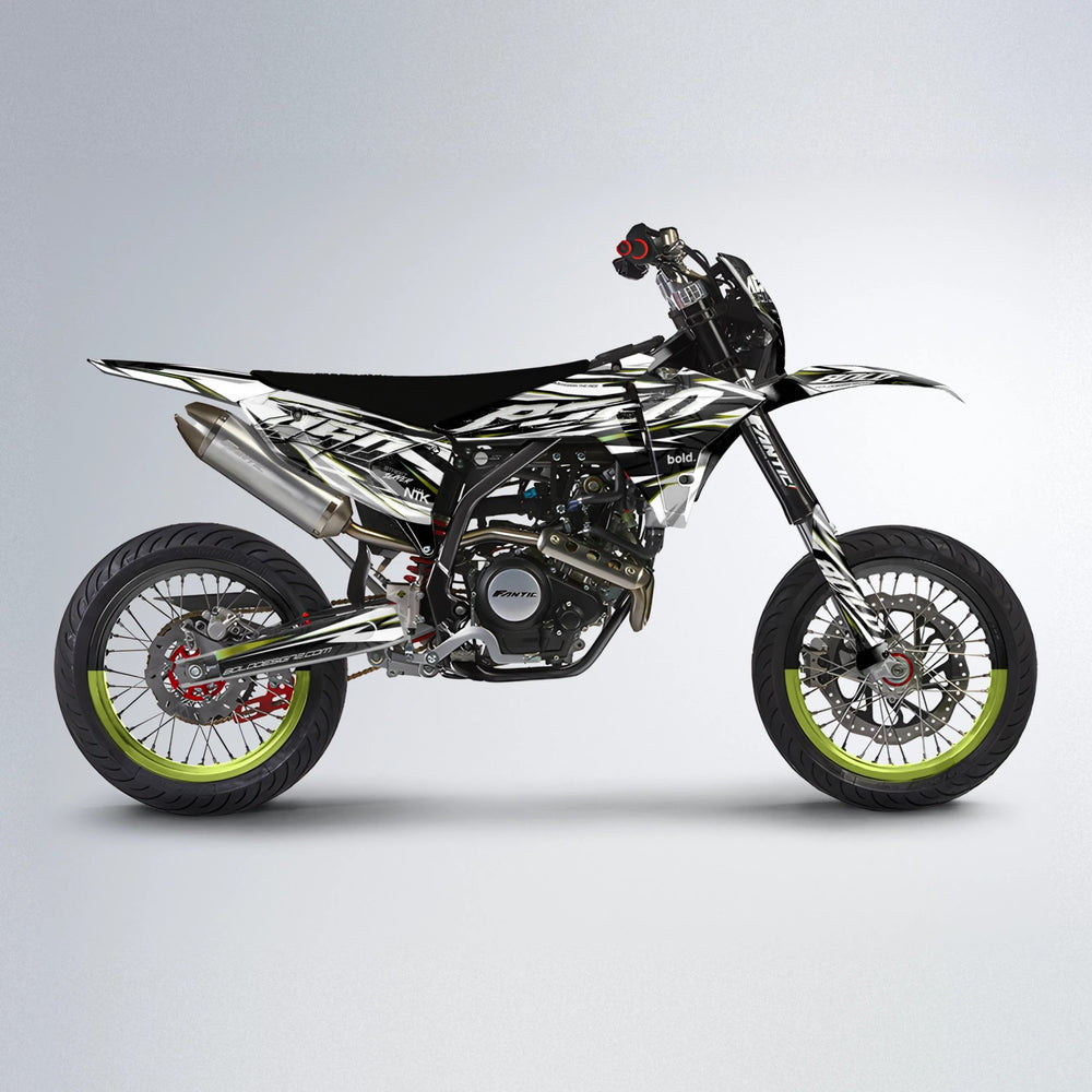 ROGUE Fantic supermoto graphics kit in Olive