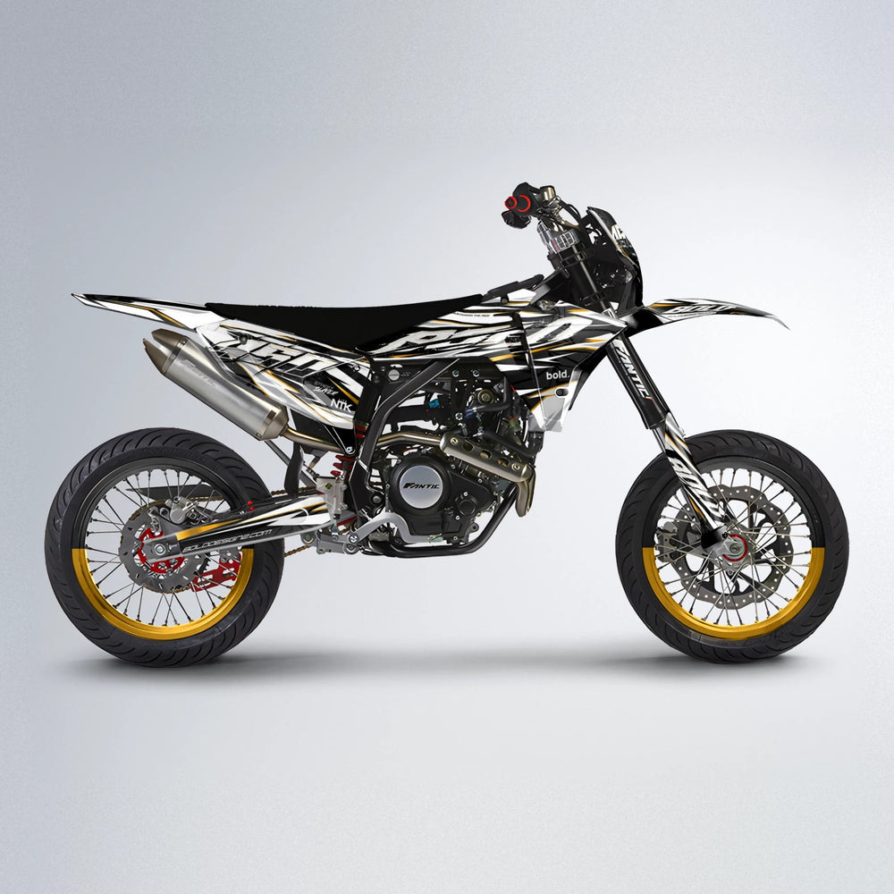 ROGUE Fantic supermoto graphics kit in Yellow