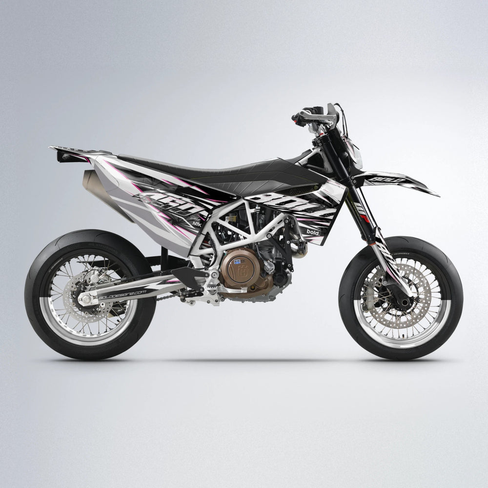 ROGUE Husqvarna 701 supermoto graphics kit in Flamingo