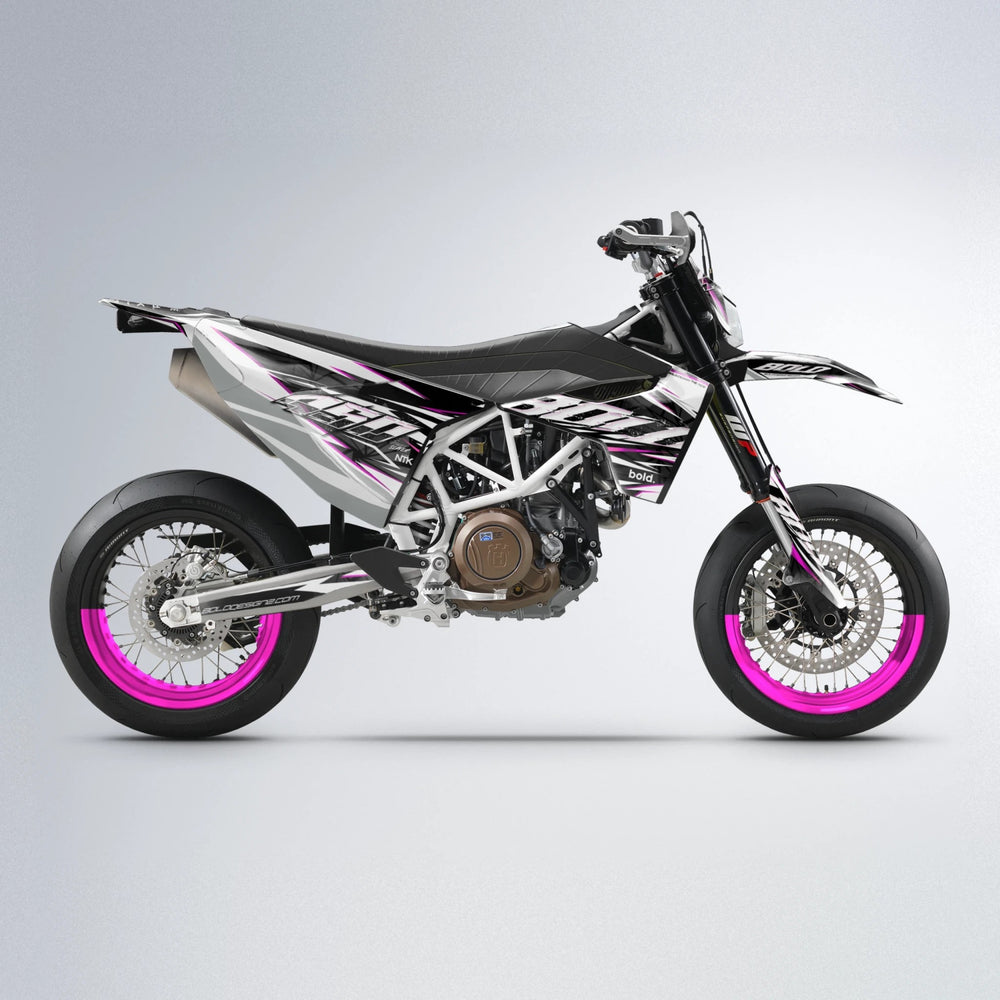 ROGUE Husqvarna 701 supermoto graphics kit in Pink