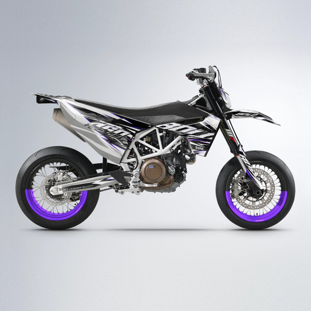ROGUE Husqvarna 701 supermoto graphics kit in Purple