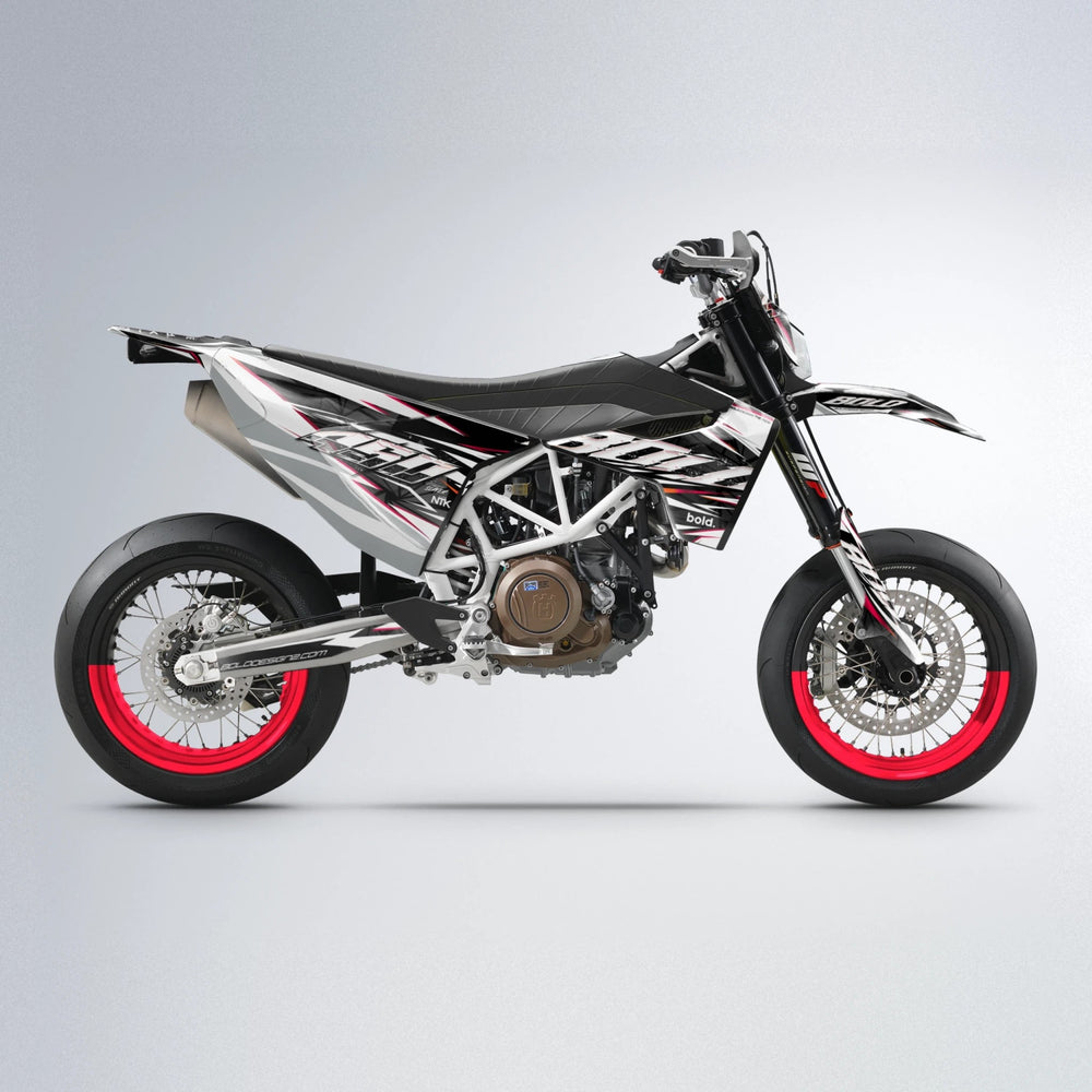 ROGUE Husqvarna 701 supermoto graphics kit in Red