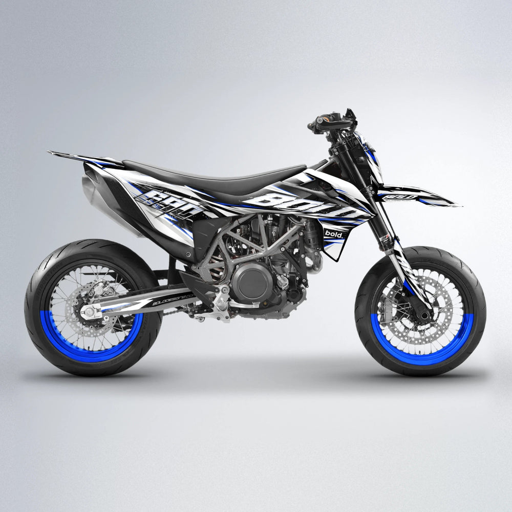 ROGUE KTM SMC 690 supermoto graphics kit in Blue