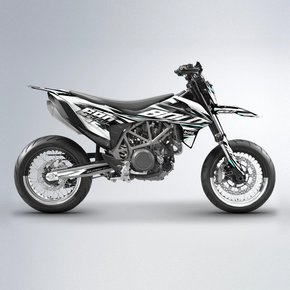 ROGUE KTM SMC 690 supermoto graphics kit in Mint