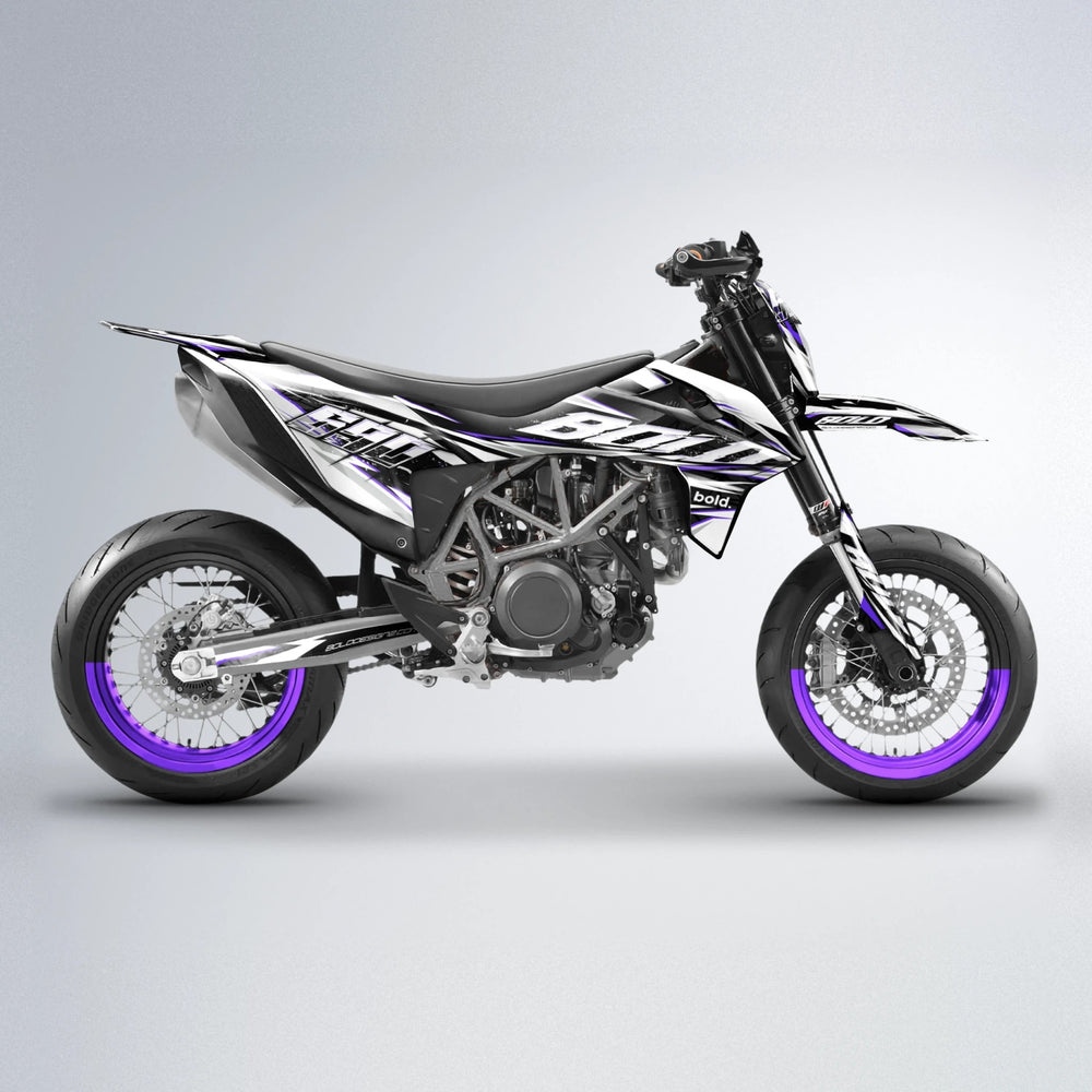 ROGUE KTM SMC 690 supermoto graphics kit in Purple
