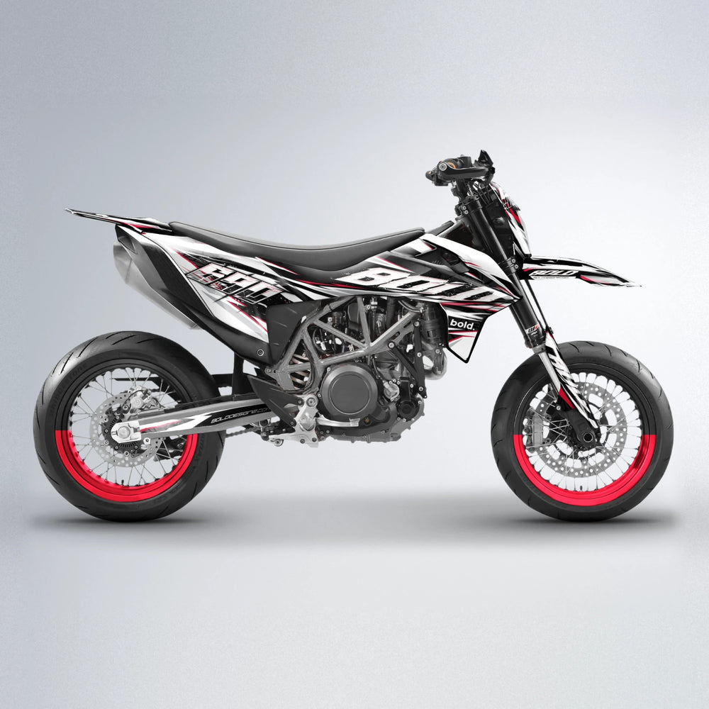 ROGUE KTM SMC 690 supermoto graphics kit in Red