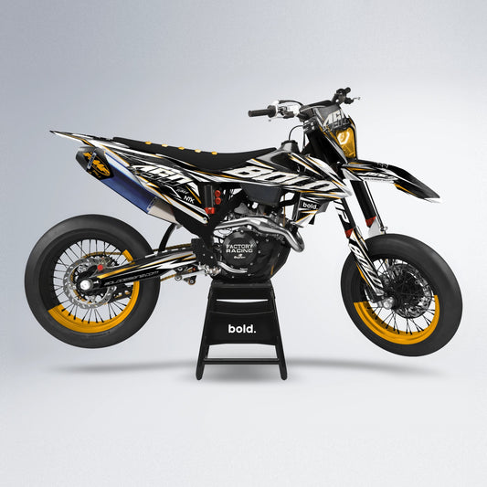 ROGUE supermoto graphics kit in Yellow