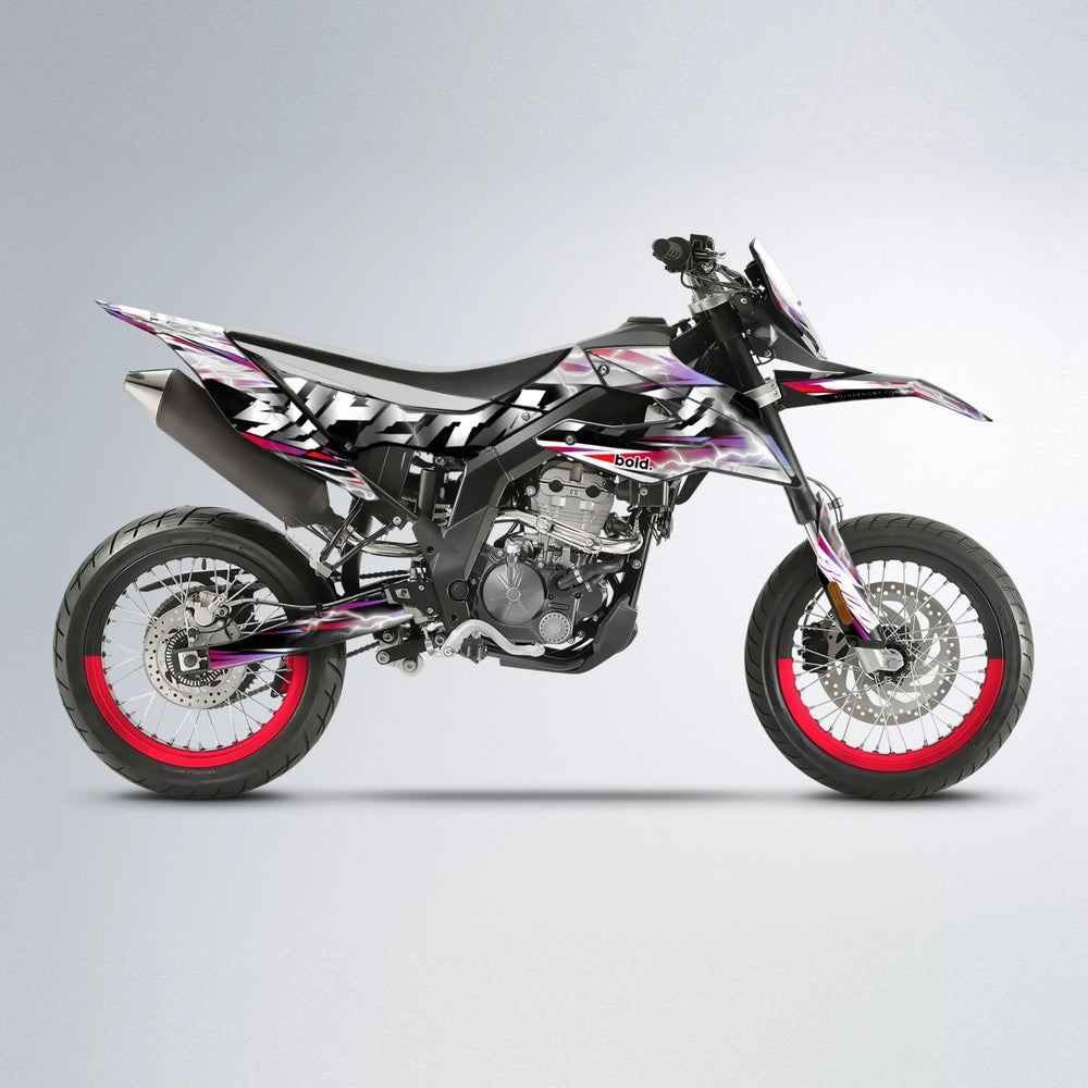 ROPAS72 Aprilia SX 125 supermoto graphics kit in Red