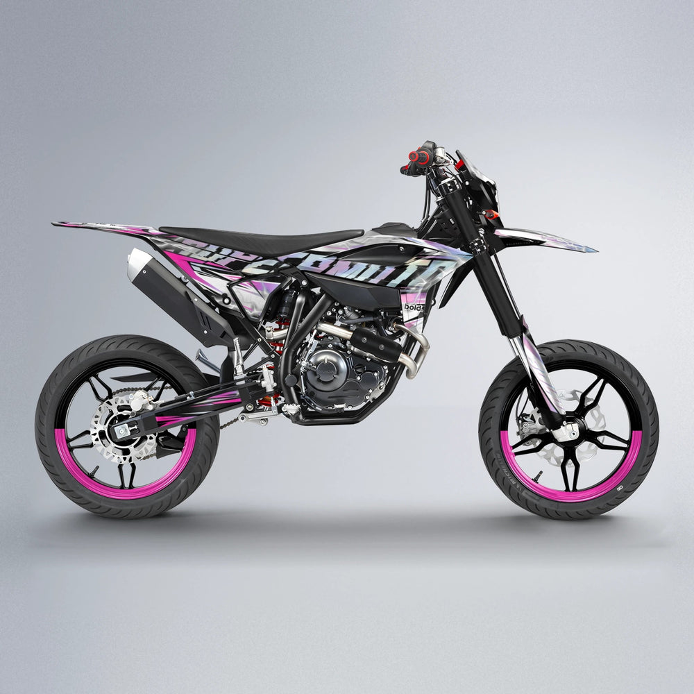 ROPAS72 Beta supermoto graphics kit in Flamingo