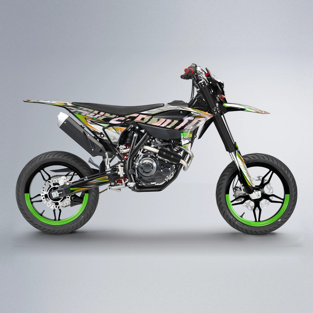 ROPAS72 Beta supermoto graphics kit in Green