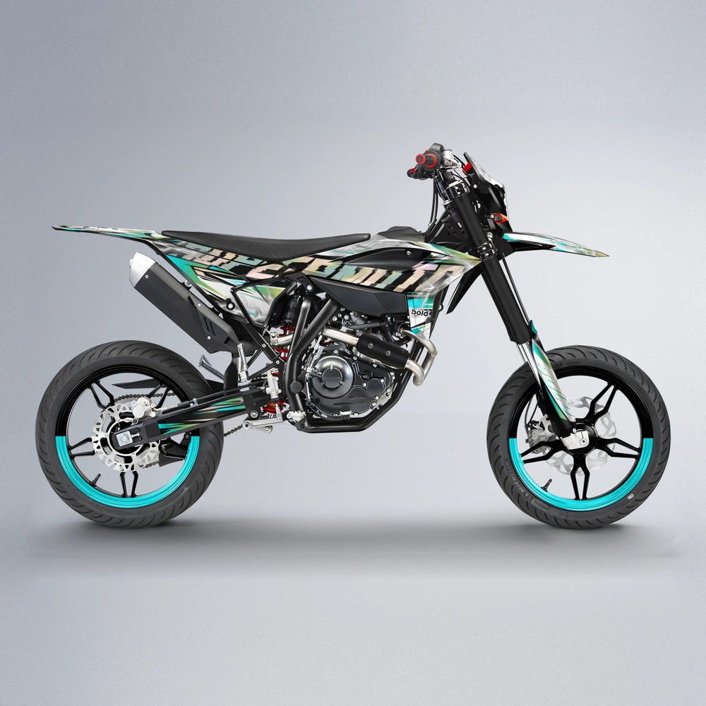 ROPAS72 Beta supermoto graphics kit in Teal