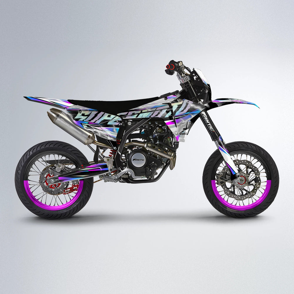 ROPAS72 Fantic supermoto graphics kit in Custom Colour