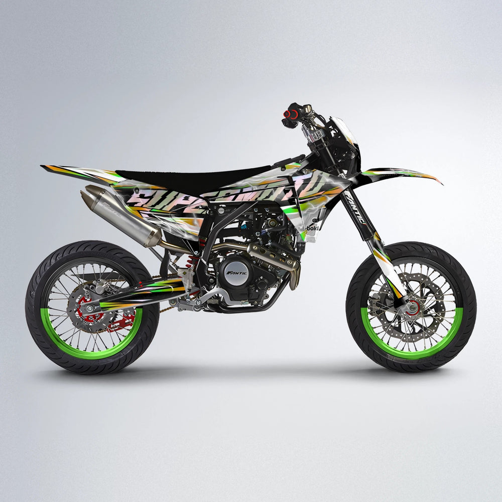 ROPAS72 Fantic supermoto graphics kit in Green