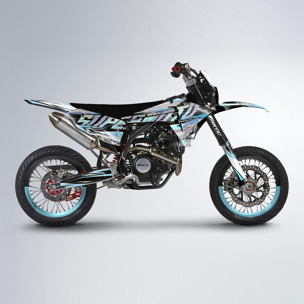 ROPAS72 Fantic supermoto graphics kit in Mint