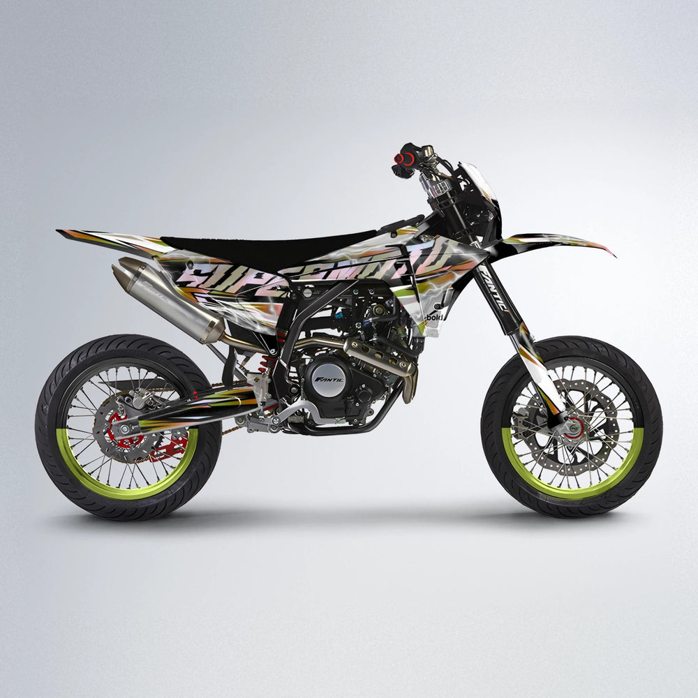 ROPAS72 Fantic supermoto graphics kit in Olive