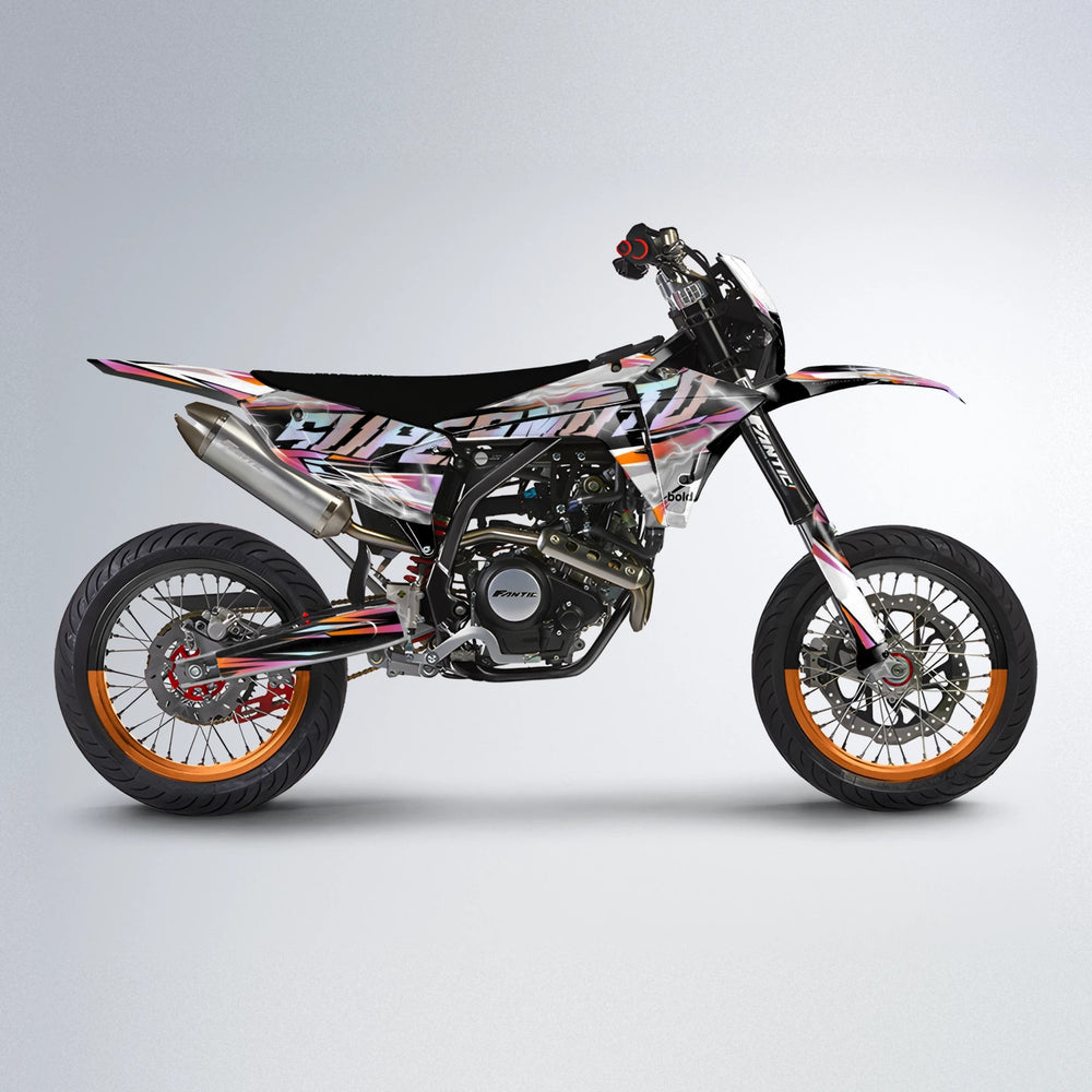 ROPAS72 Fantic supermoto graphics kit in Orange