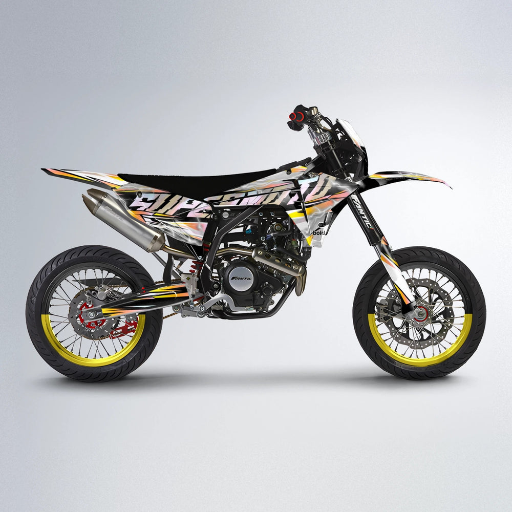 ROPAS72 Fantic supermoto graphics kit in Yellow