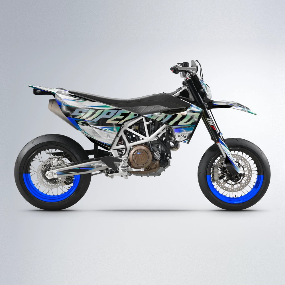 ROPAS72 Husqvarna 701 supermoto graphics kit in Blue