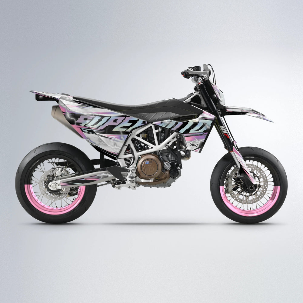 ROPAS72 Husqvarna 701 supermoto graphics kit in Sakura Pink